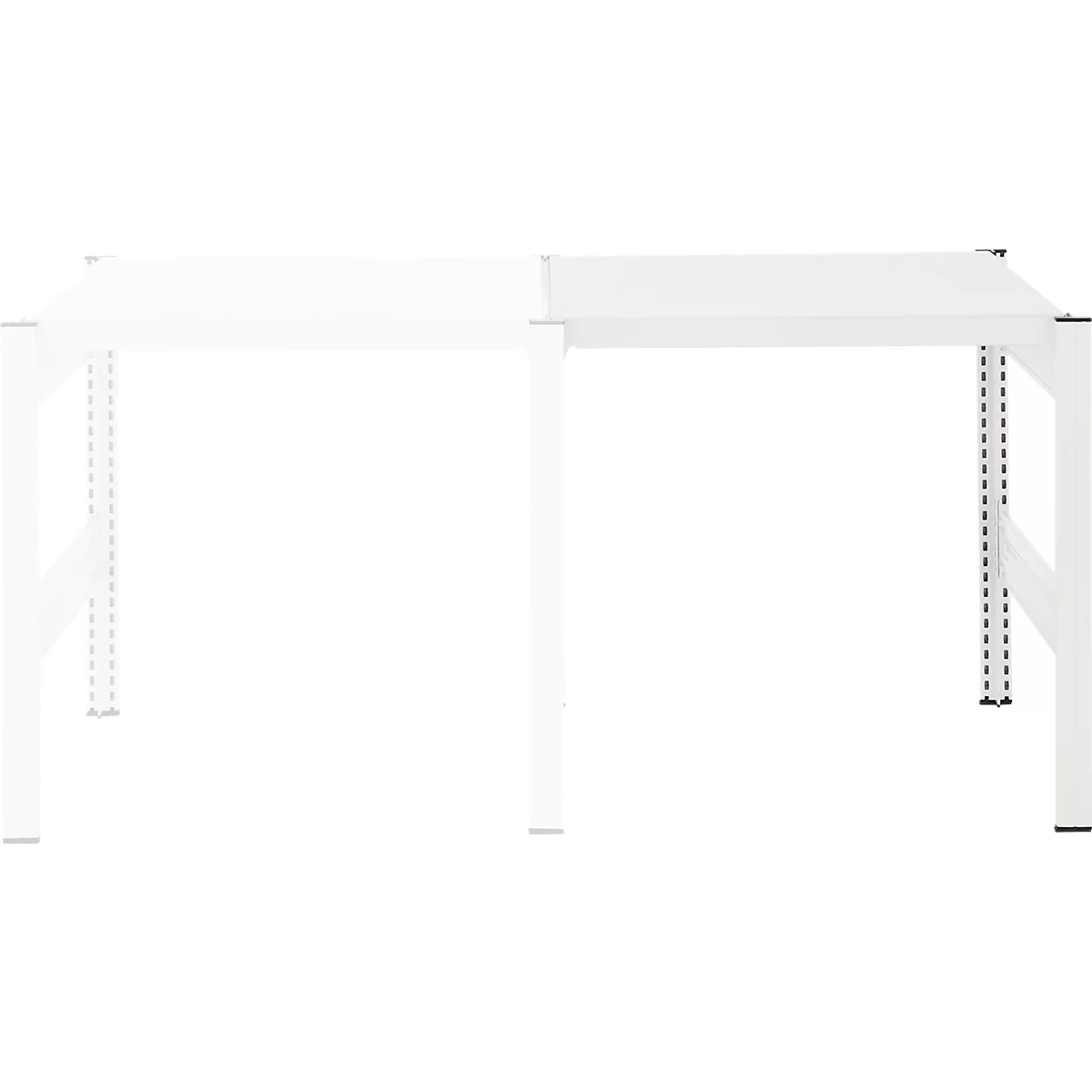 Table créative ORDO Professional, table d'extension, multifonctionnelle, surface d'écriture amovible, mobile, L 760 x P 635 x H 825 mm, acier, blanc trafic RAL 9016