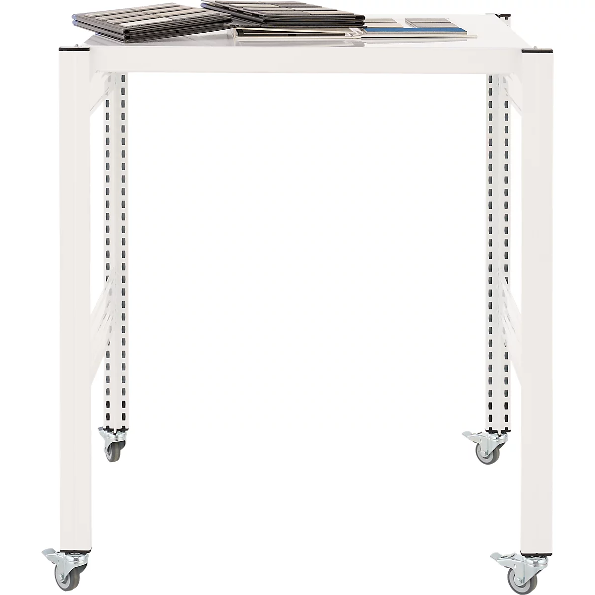 Table créative ORDO Professional, table de base, multifonctionnelle, surface d'écriture amovible, mobile, L 810 x P 635 x H 825 mm, acier, blanc trafic RAL 9016