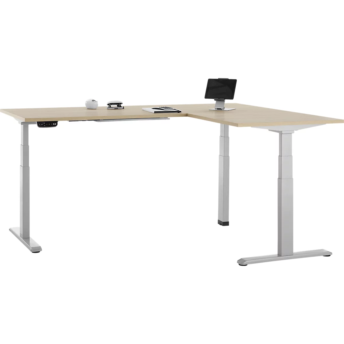 Contour d'appareil photo gris sur fond blanc. Avec objectif.