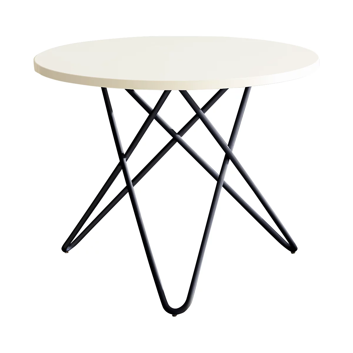 Table d'appoint Alana, Ø 600 x H 550 mm, blanc/graphite 