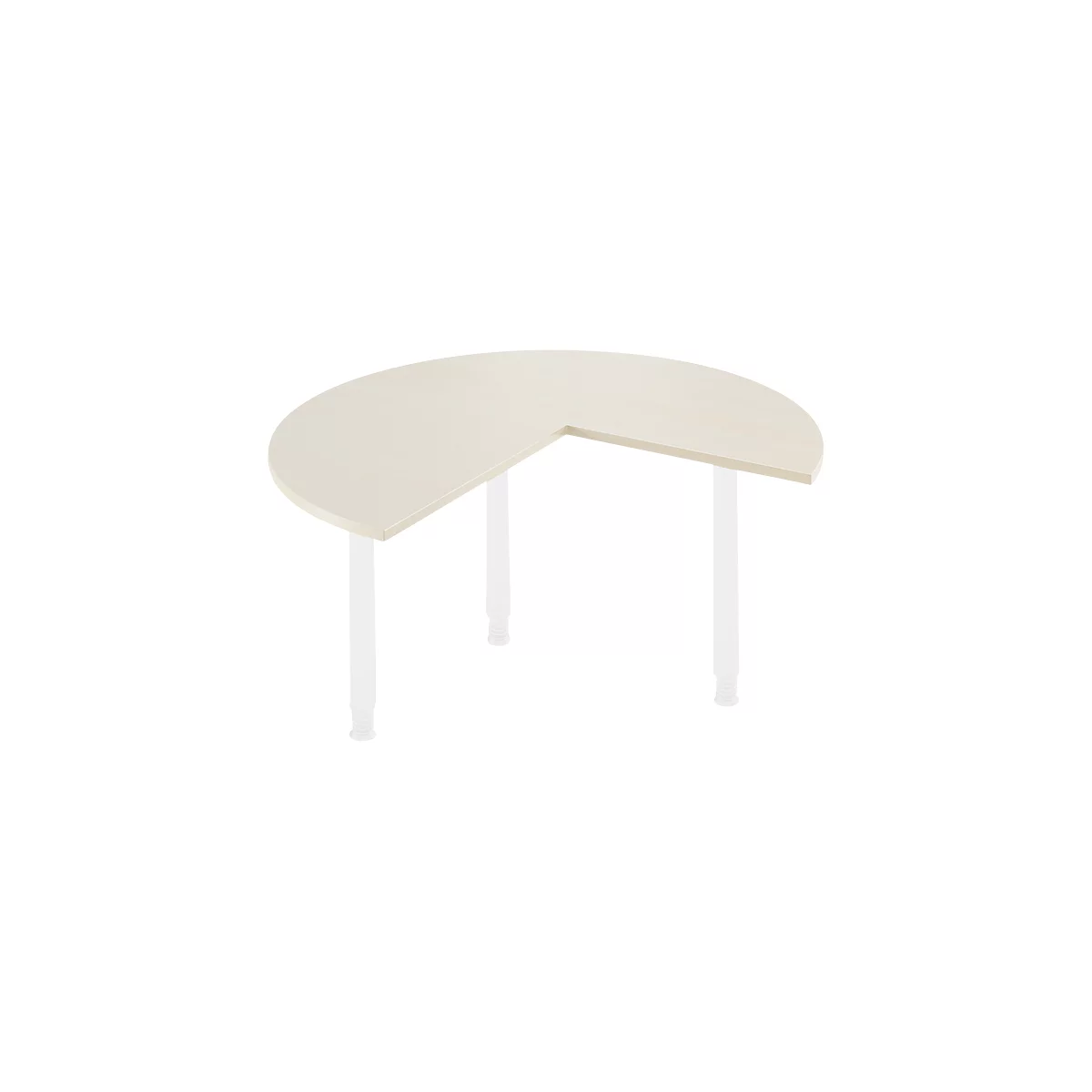 Table d'extension, Ø 1400 mm, coloris érable/blanc