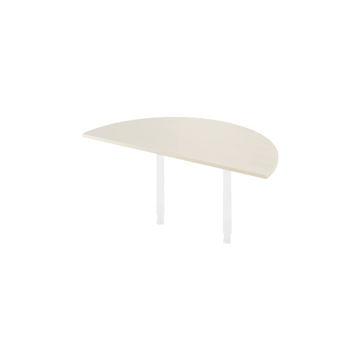 Table d'extension, Ø 1600 mm, décor érable/blanc