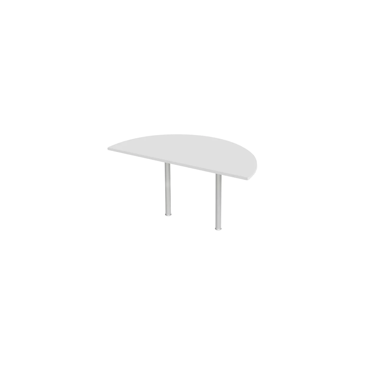 Table d'extension, demi-cercle, Ø 1600 mm, gris clair