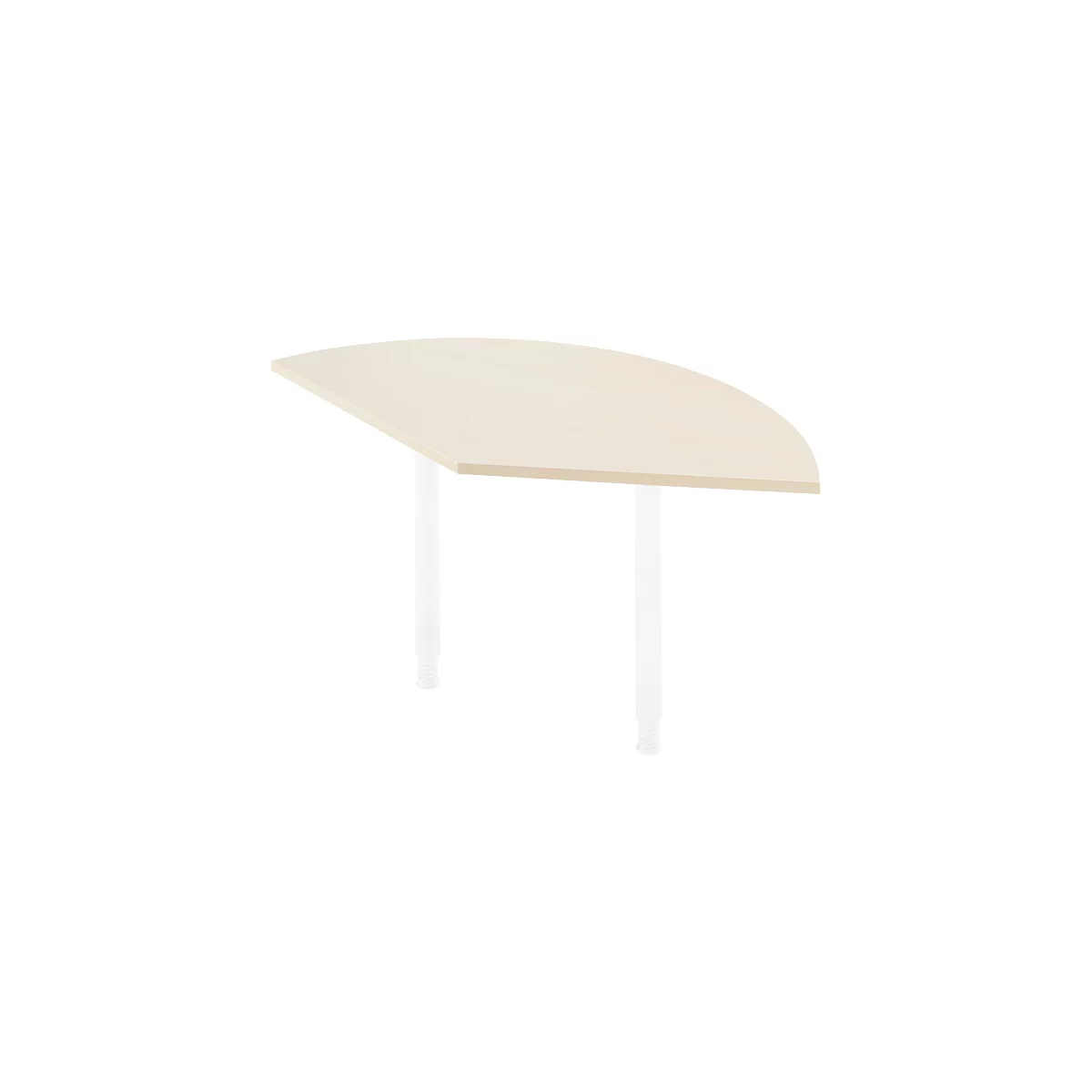 Table d'extension, l. 800 x P 800 mm, coloris érable/blanc
