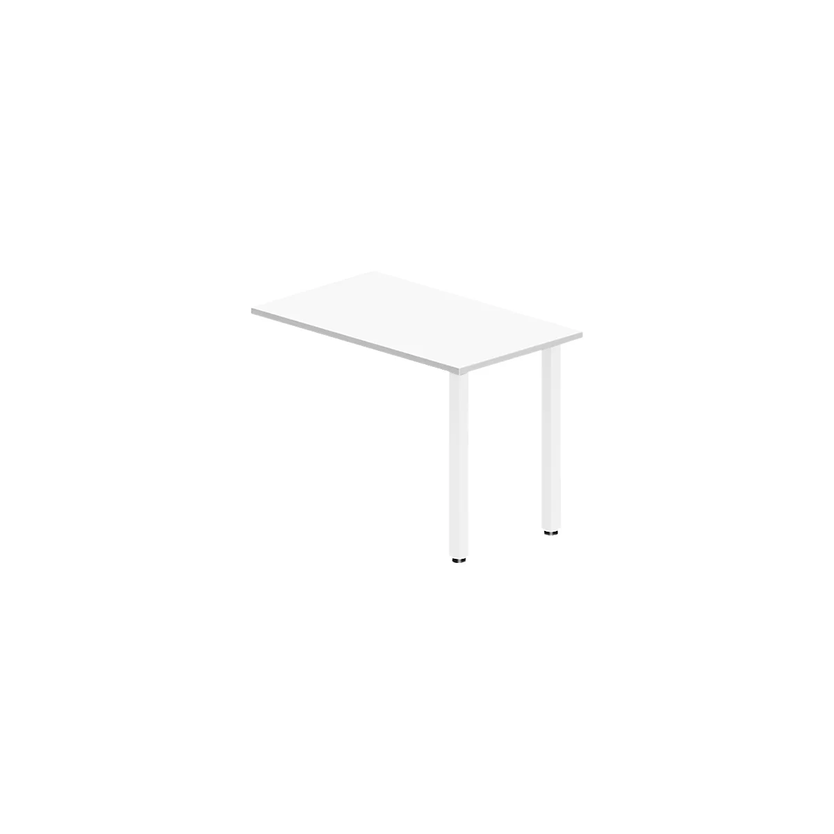 Table d'extension NEVADA, l. 1000 x P 600 x H 720 mm, blanc