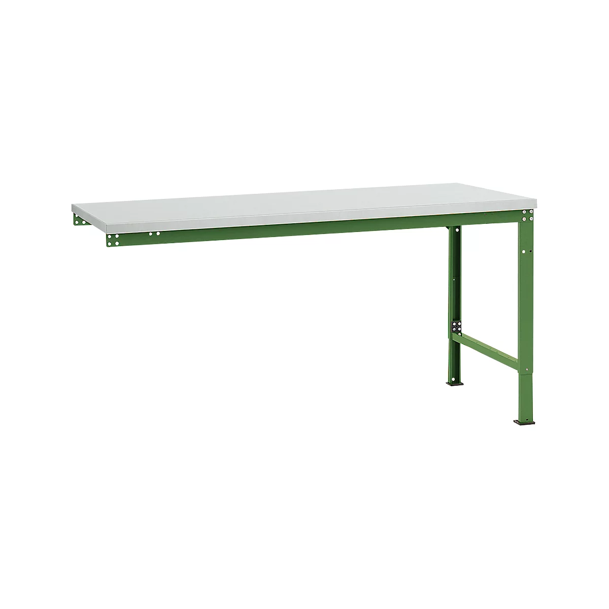Table d'extension UNIVERSAL Spezial Manuflex, plateau en plastique, 1750 x 1000, vert réséda