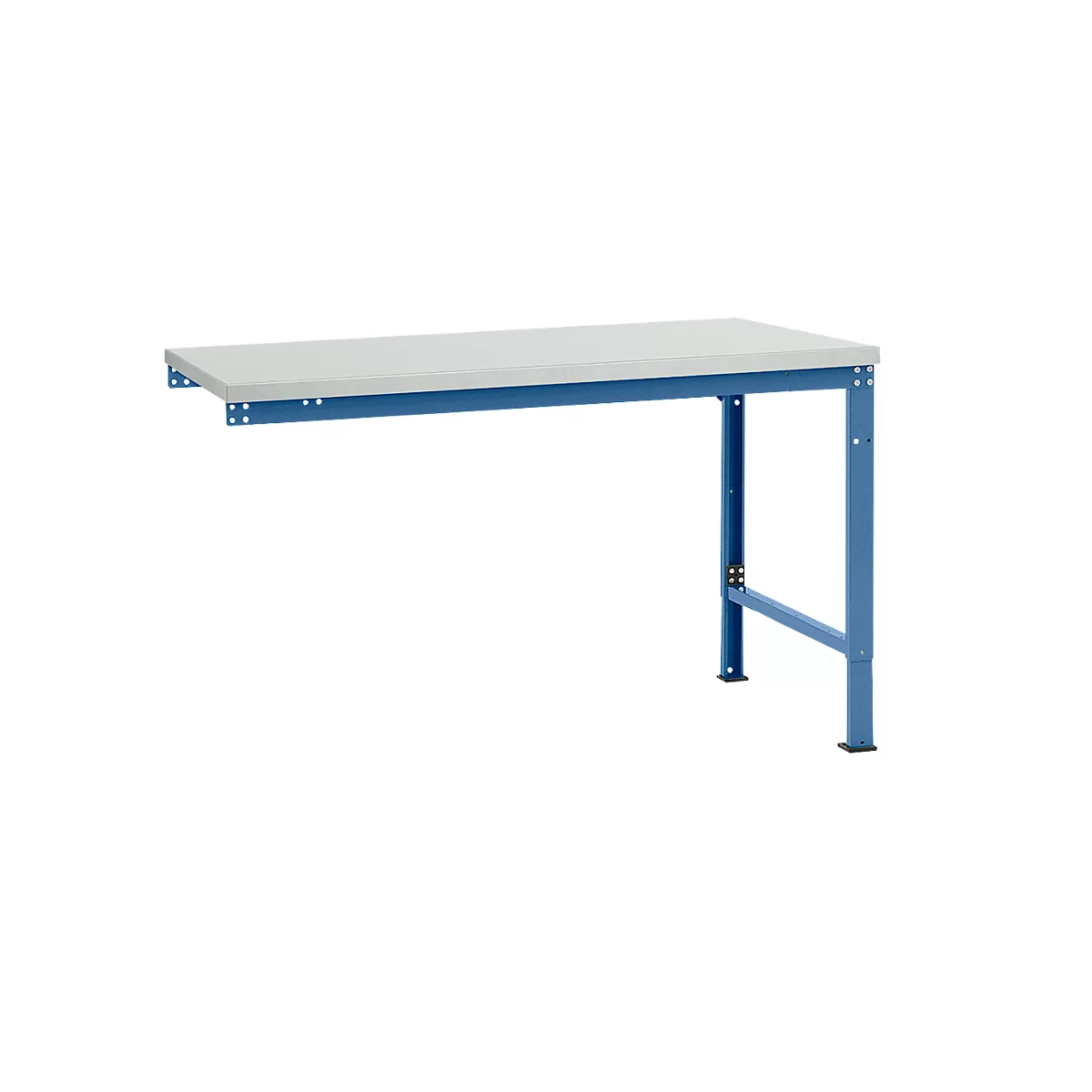 Table d'extension UNIVERSAL Spezial Manuflex, plateau mélaminé, 1500 x 1000, bleu brillant