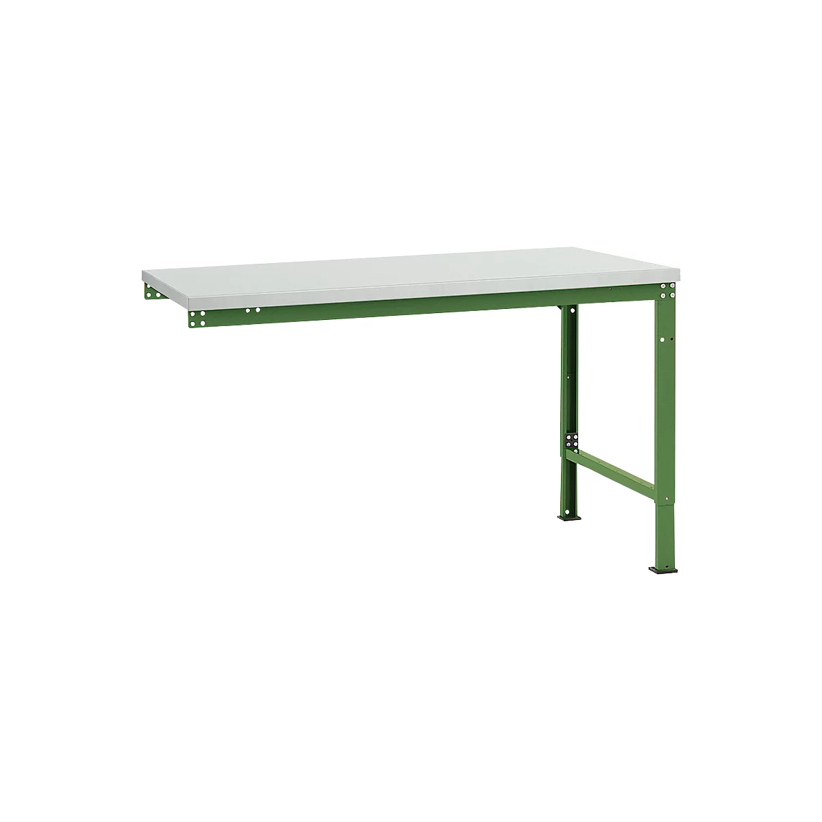 Table d'extension UNIVERSAL Spezial Manuflex, plateau mélaminé, 1500 x 1000, vert réséda
