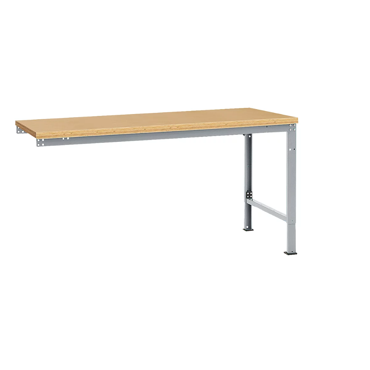 Table d'extension UNIVERSAL Spezial Manuflex, plateau multiplex, 1750 x 1000, argenté
