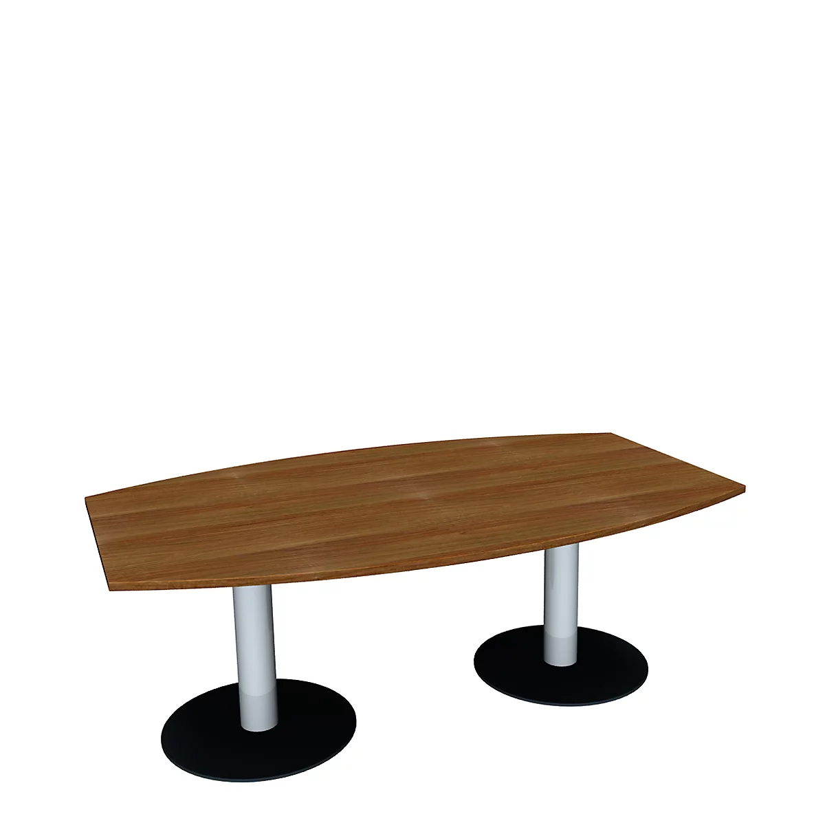 Table de réunion, l. 2000 mm, noyer
