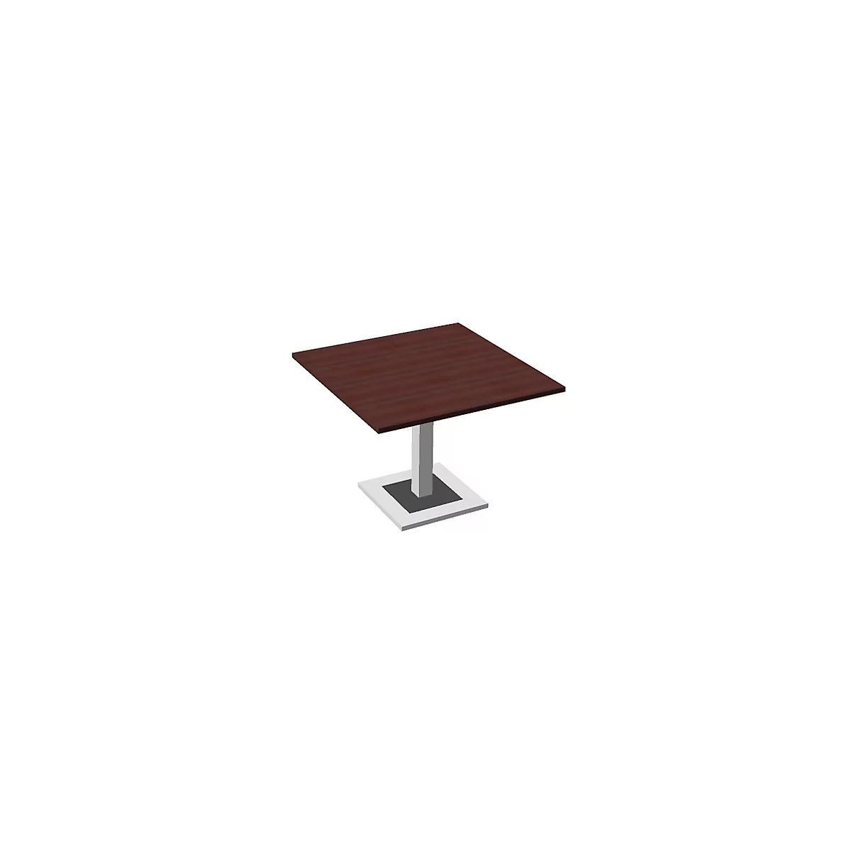 Table de réunion Quandos, l. 1000 x P 1000 mm, érable du Brésil