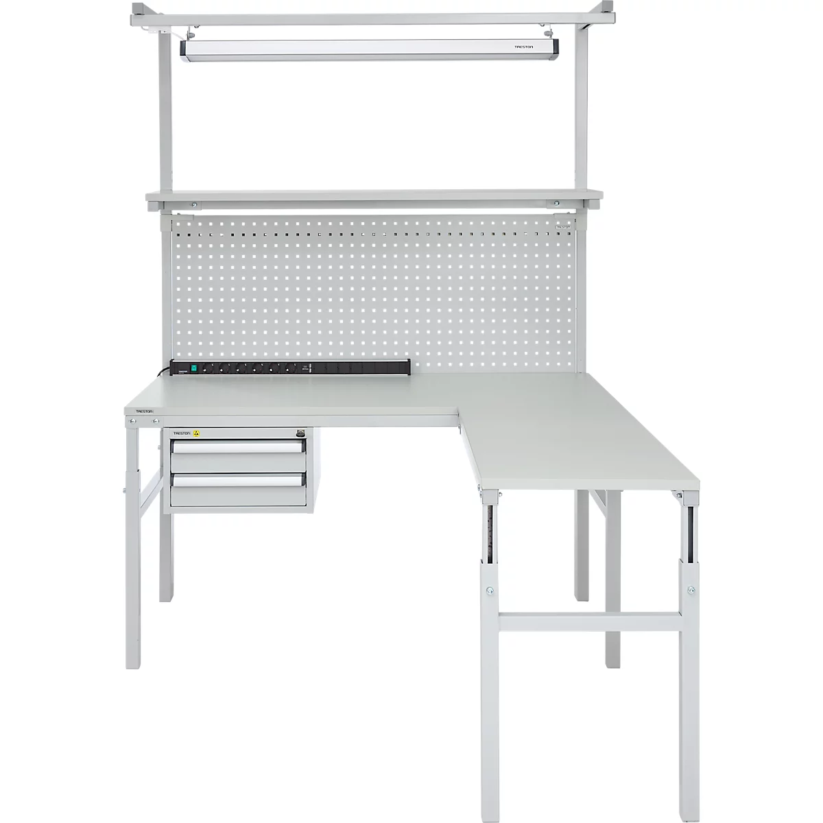 Table de travail ESD avec étagère TRESTON TPH