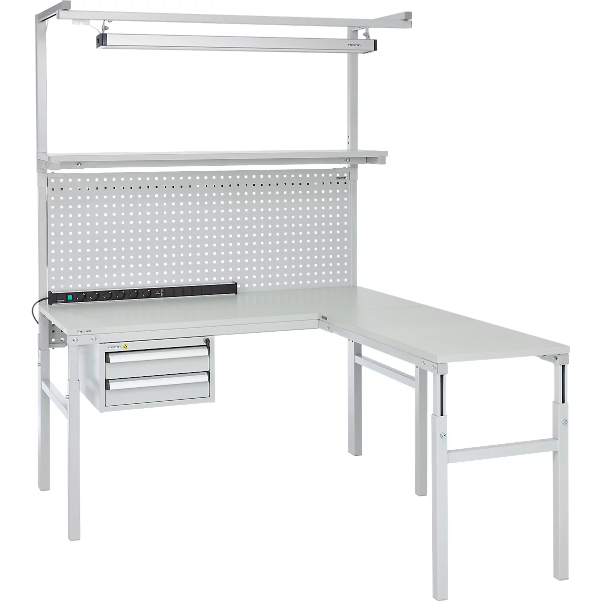 Table de travail ESD avec étagère TRESTON TPH