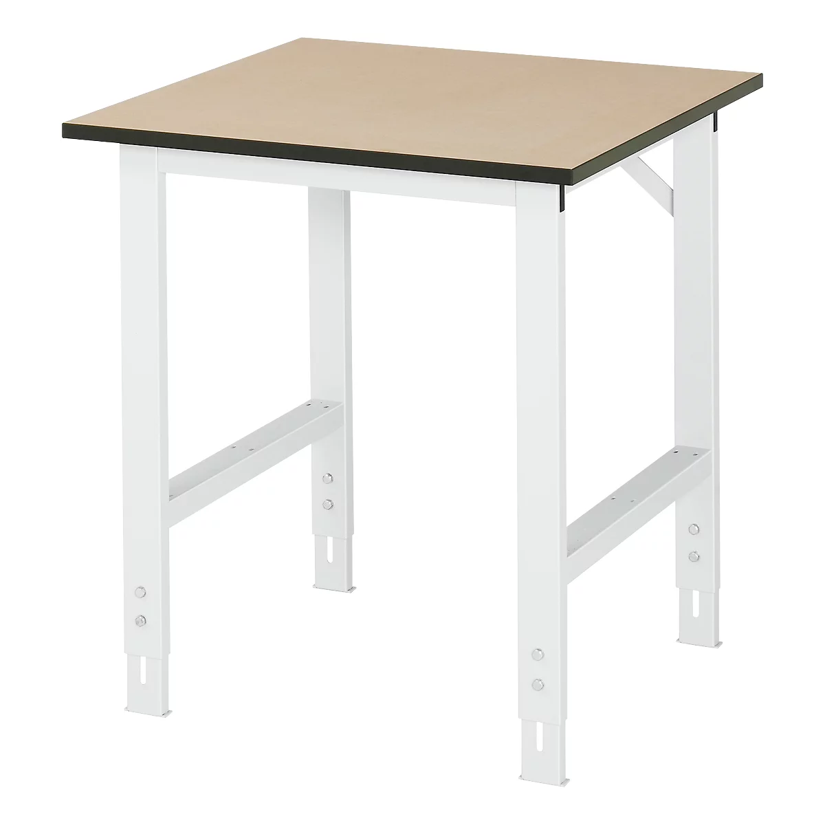 Table de travail, plateau en MDF, l. 750 x P 800 x H 760-1080 mm