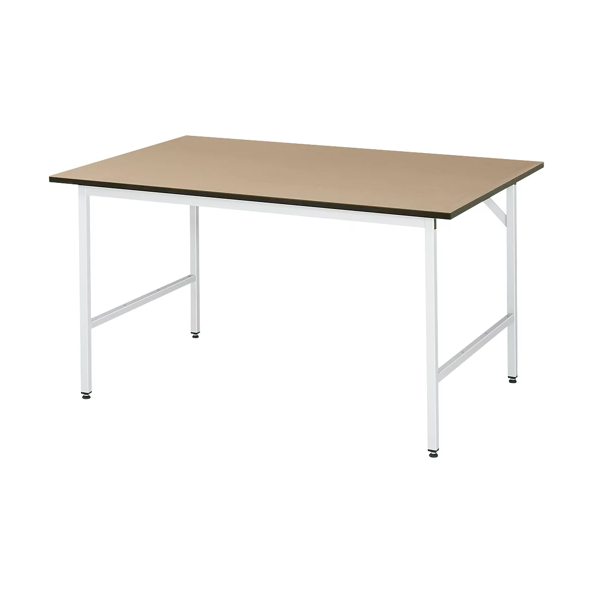 Table de travail - plateau MDF - l. 1500 x P 1000 x H 800-850 mm - hêtre