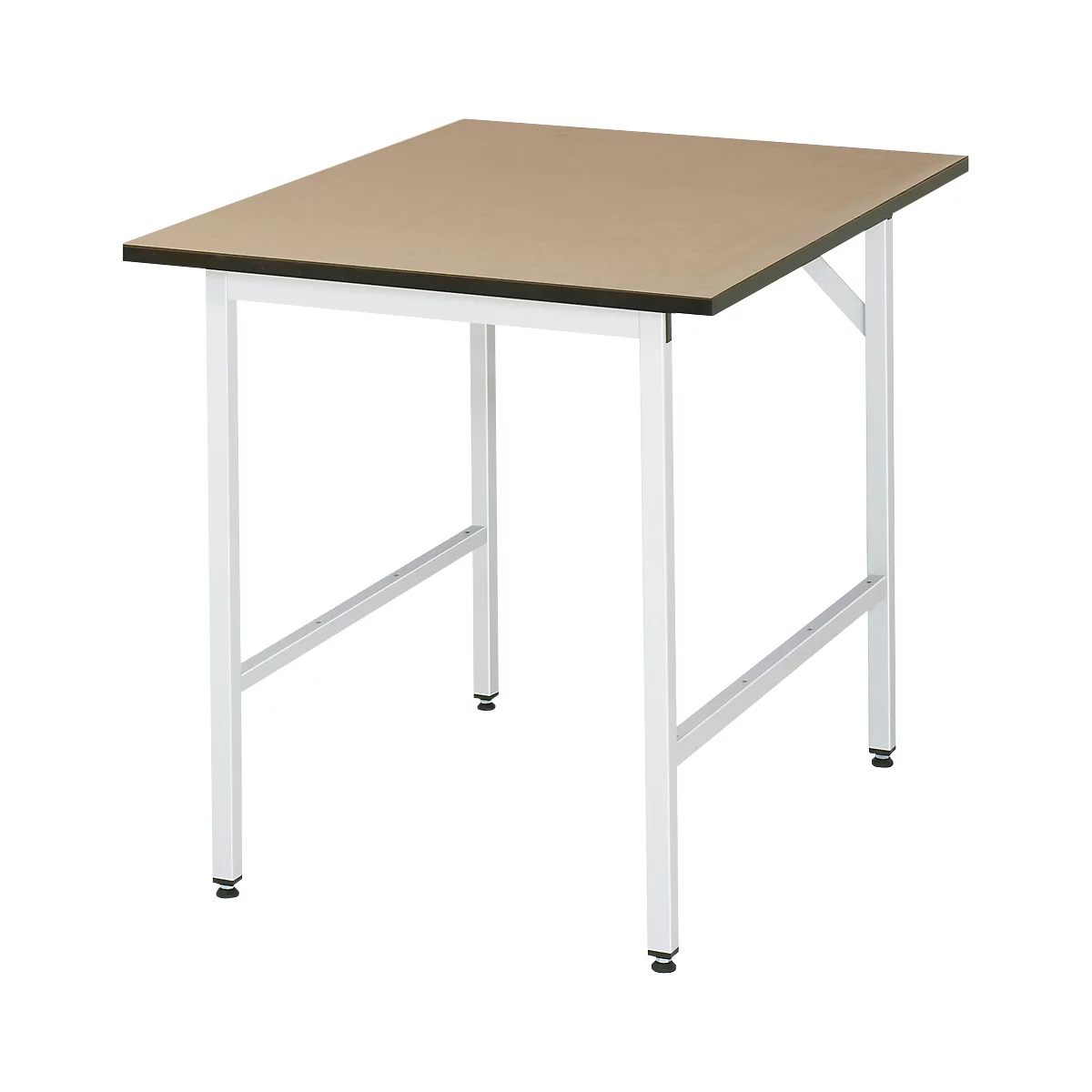 Table de travail - plateau MDF - l. 750 x P 1000 x H 800-850 mm - hêtre