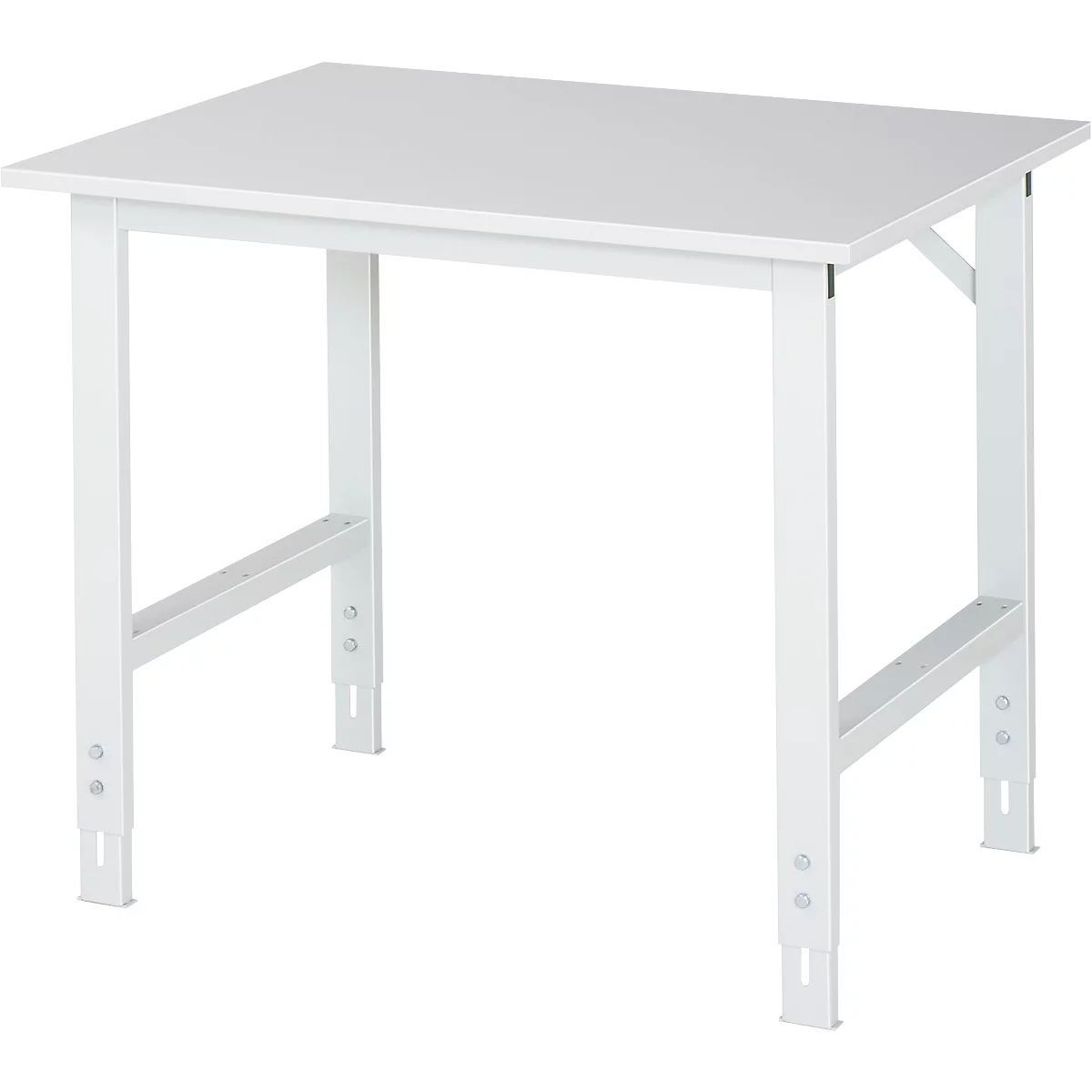 Table de travail, plateau mélaminé, l. 1000 x P 800 x H 760-1080 mm