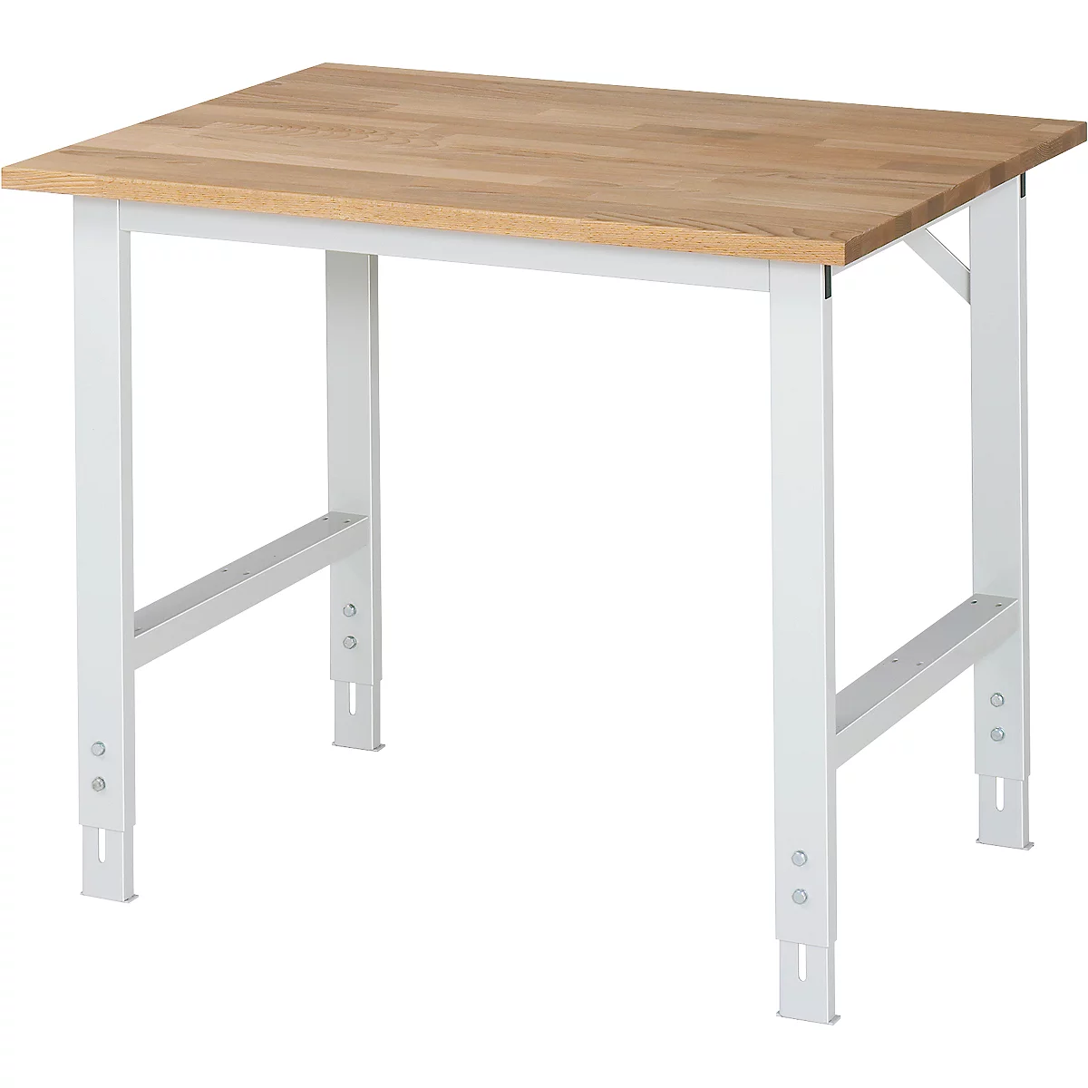 Table de travail RAU, plateau en hêtre, l. 1000 x P 800 x H 760-1080 mm