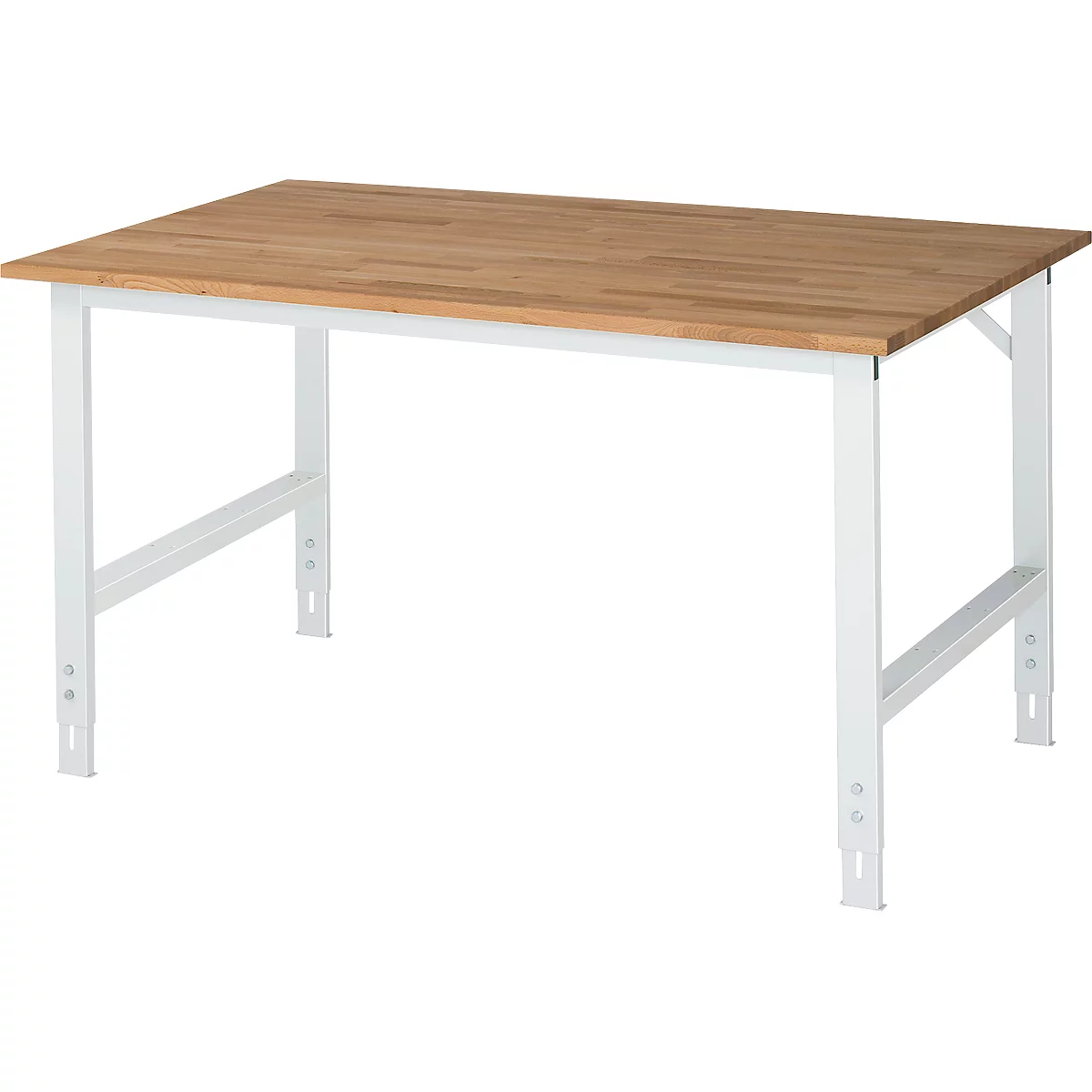 Table de travail RAU, plateau en hêtre, l. 1500 x P 1000 x H 760-1080 mm