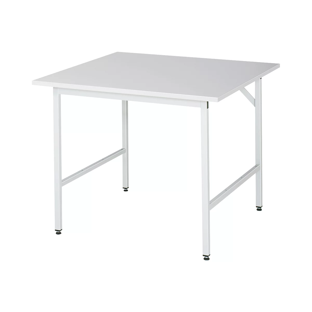 Table de travail RAU, plateau mélaminé, 1000 x 1000 x 800-850 mm