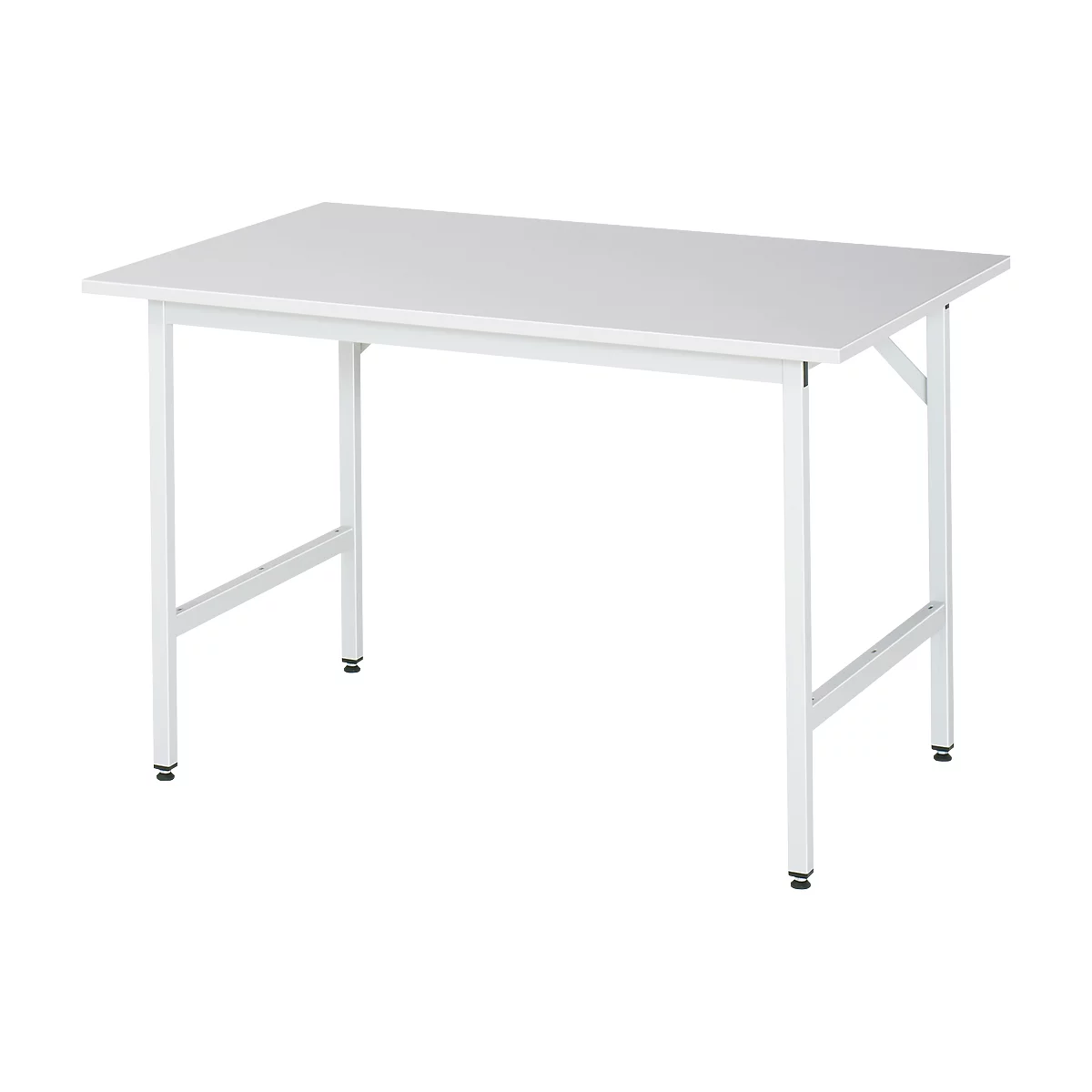 Table de travail RAU, plateau mélaminé, 1250 x 800 x 800-850 mm