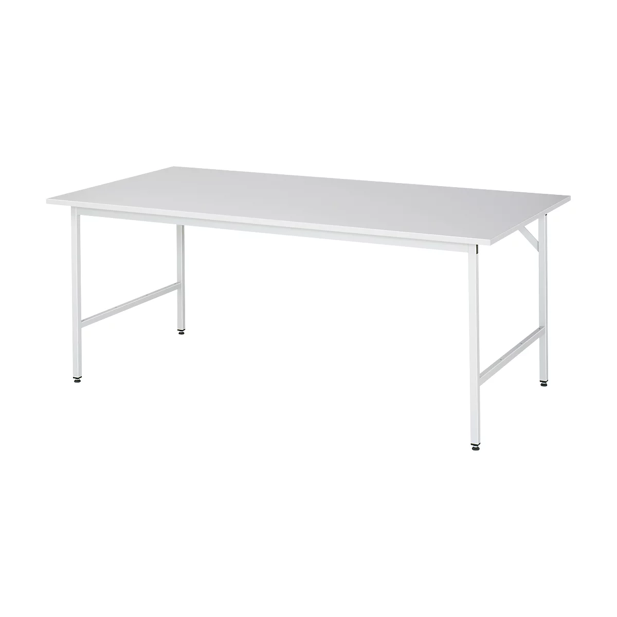 Table de travail RAU, plateau mélaminé, 2000 x 1000 x 800-850 mm