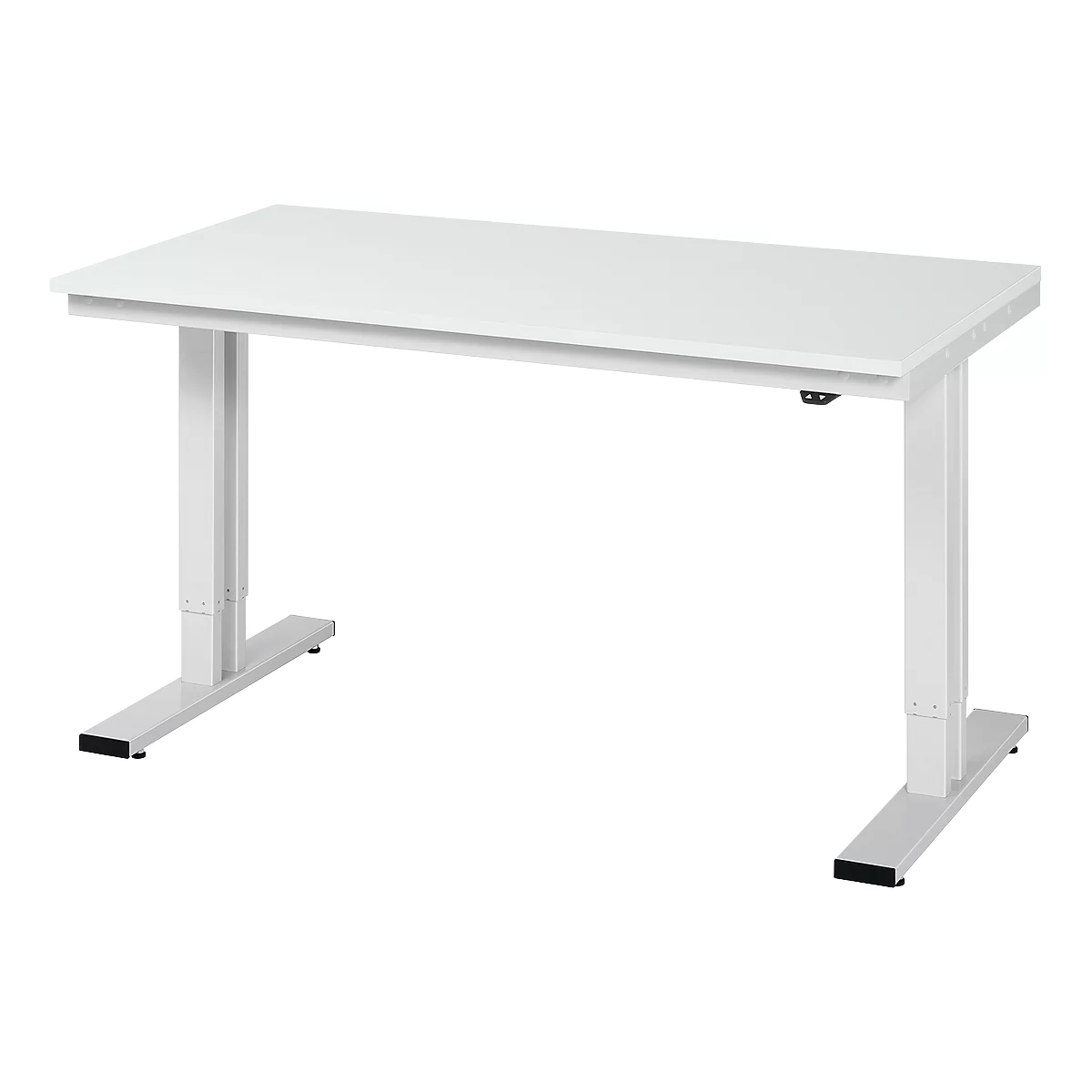 Table de travail série adlatus 300, plateau mélaminé, l. 1500 x P 800 x H 720 – 1120 mm