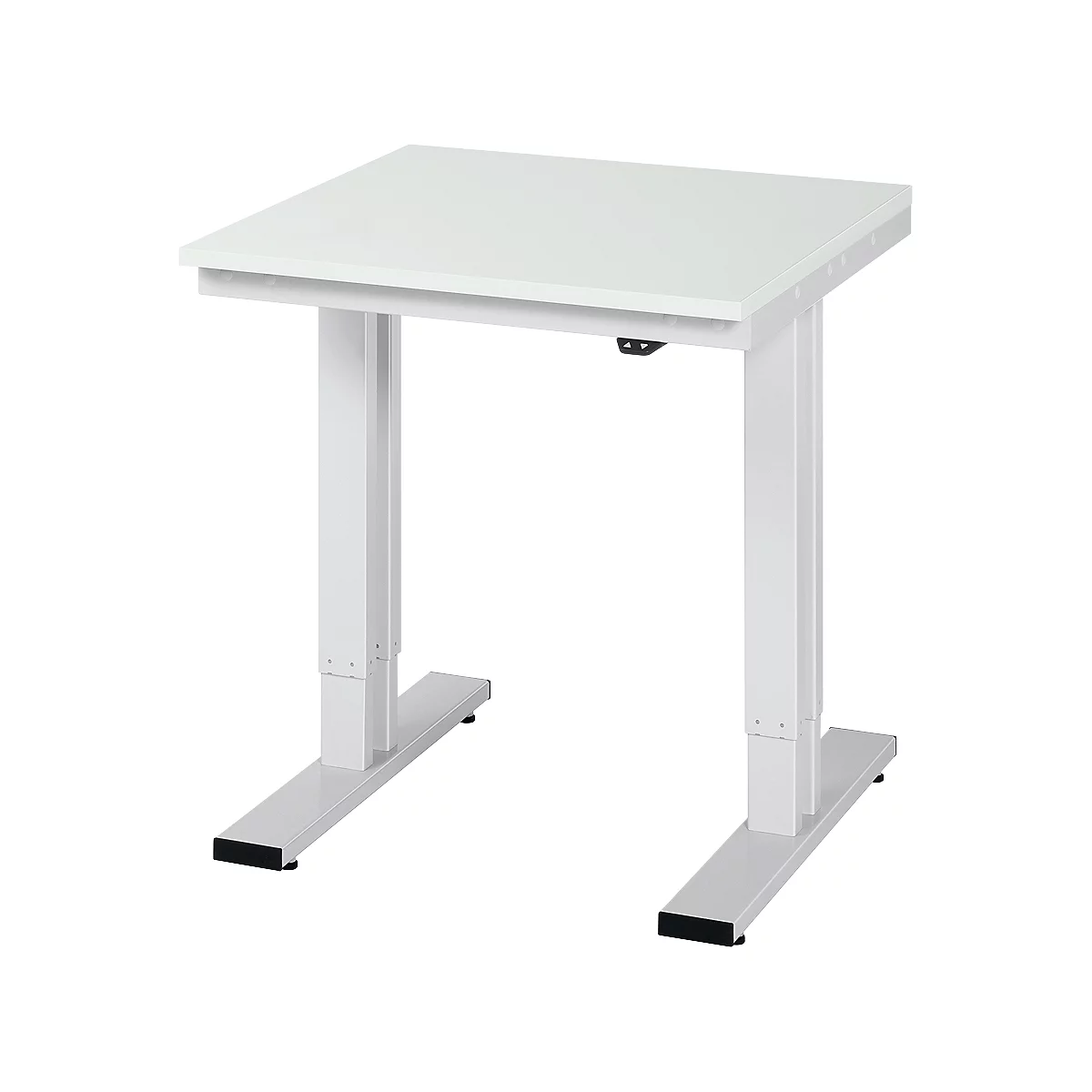 Table de travail série adlatus 300, plateau mélaminé, l. 750 x P 800 x H 750 – 1120 mm