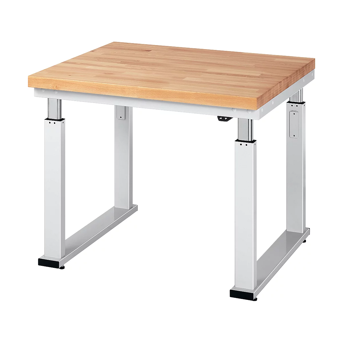 Table de travail série adlatus 600, 1000 x 900 x 740-1140 mm, plateau en hêtre massif