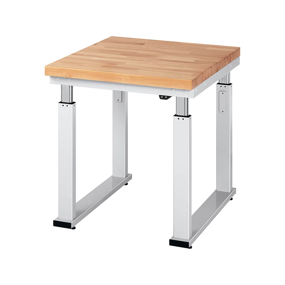 Table de travail série adlatus 600, 750 x 900 x 740-1140 mm, plateau en hêtre massif