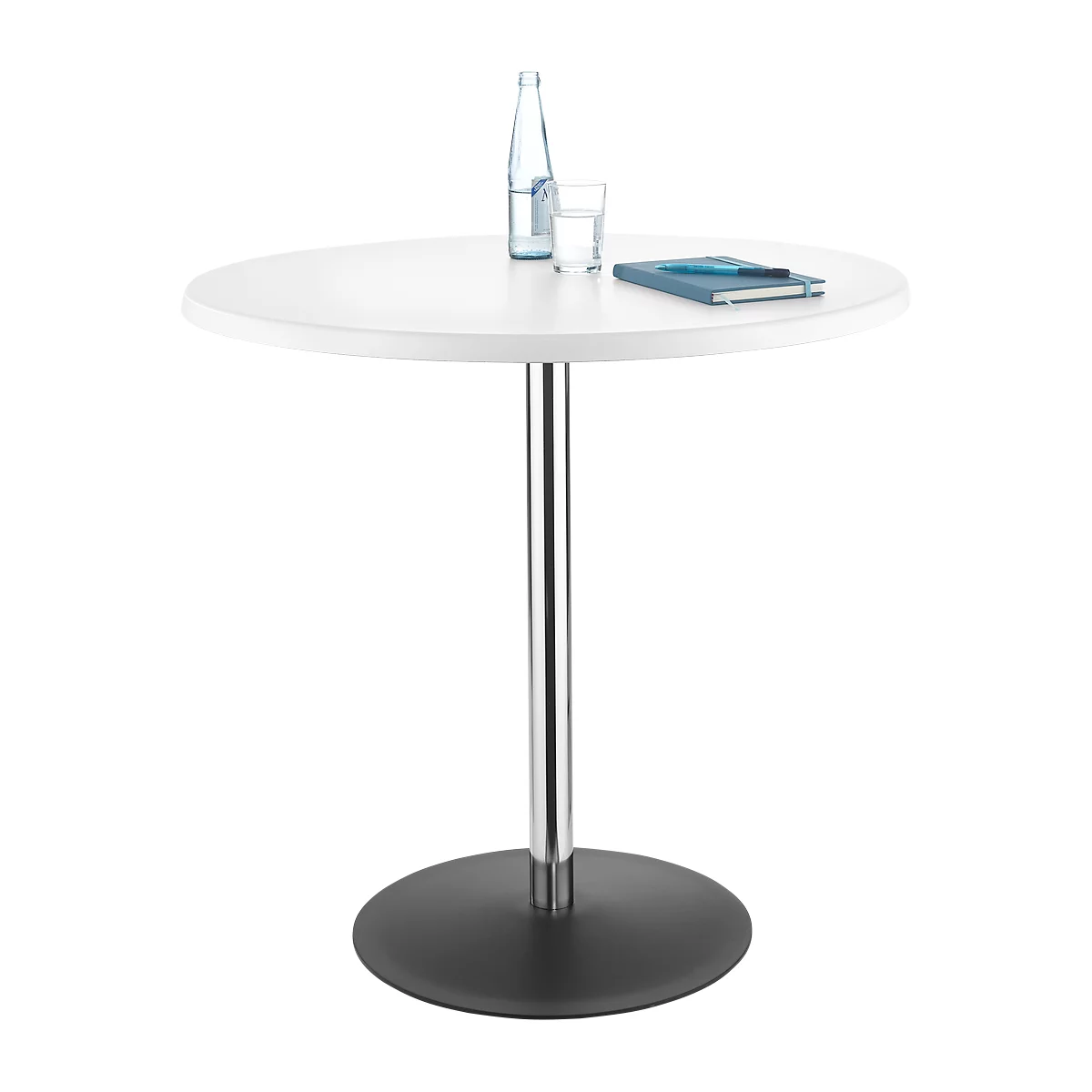 Table Lena, H 760 x Ø 800 mm, blanc 