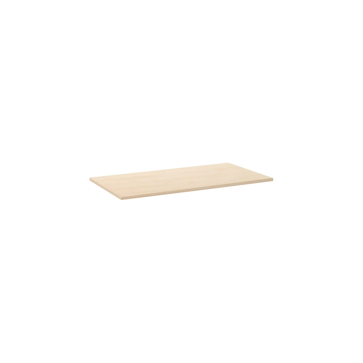 Rectangular wooden board in light beige. The grain is visible.