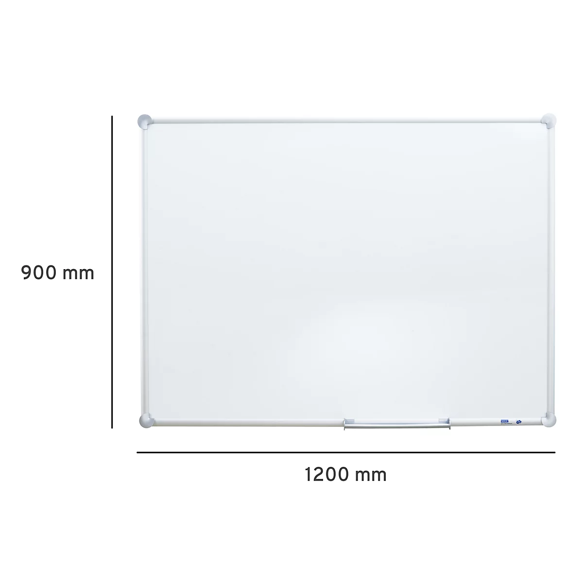 Tableau blanc 2000 MAULpro, 900 x 1200 mm, surface laquée, set II