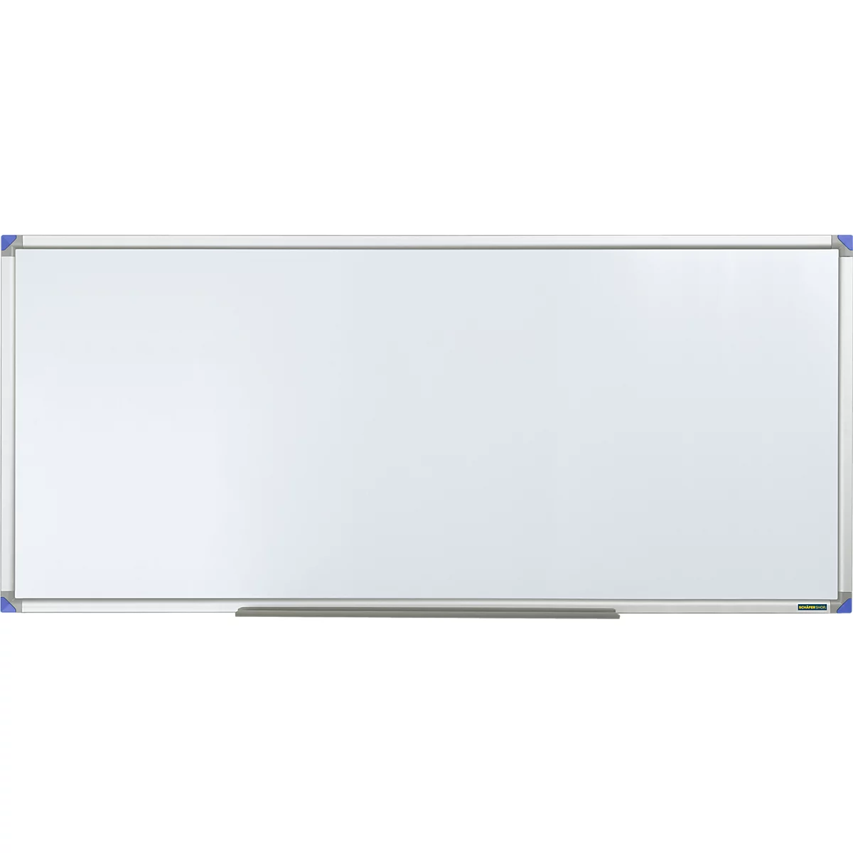 Tableau blanc 9018 - cadre alu - surface plastifiée - l. 1800 x H 900 mm - notre marque Schäfer Shop Select