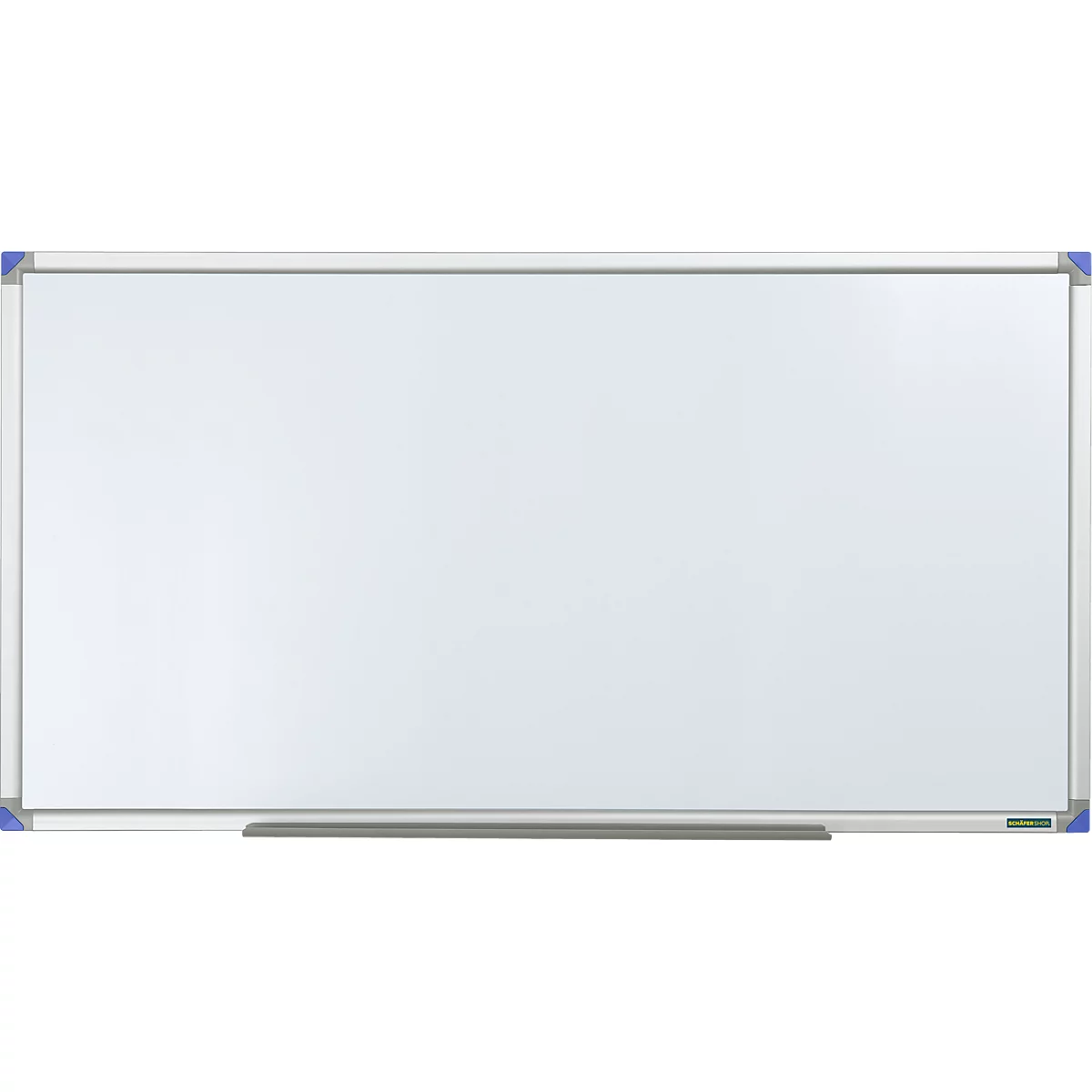 Tableau blanc 9018 E - cadre alu - surface émaillée - l. 1800 x H 900 mm - notre marque Schäfer Shop Select