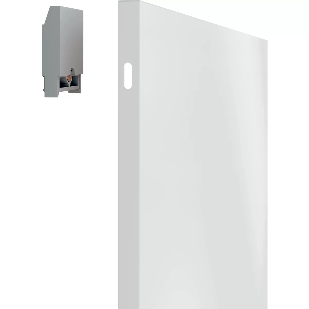 Tableau blanc Franken Infinity, sans cadre, extensible à volonté, magnétique, L 1200 x H 900 mm, acier laqué, blanc, matériel de montage inclus