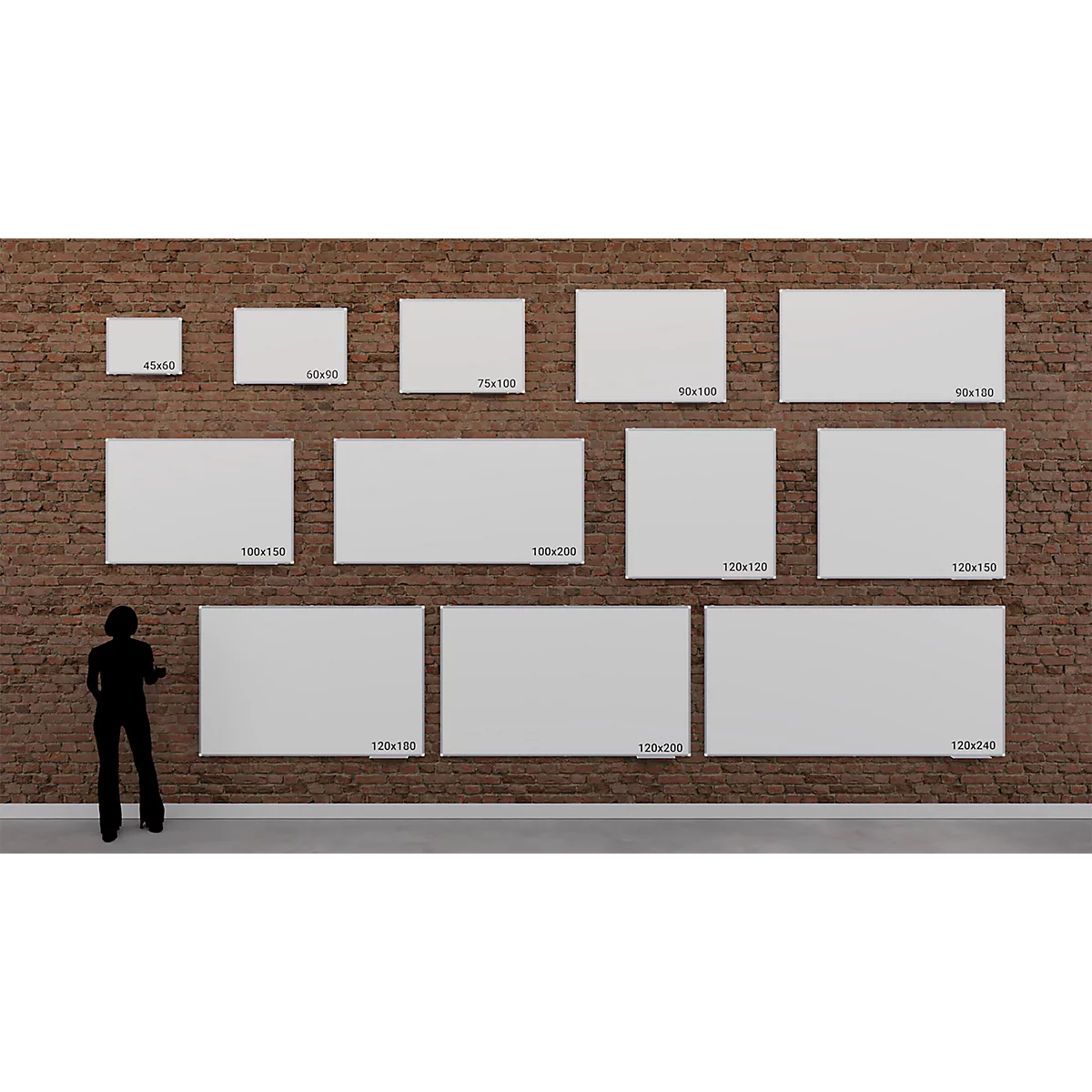 Un bureau lumineux avec un tableau blanc et des plantes. Fenêtre avec stores, une étagère avec des documents et des plantes en pot.