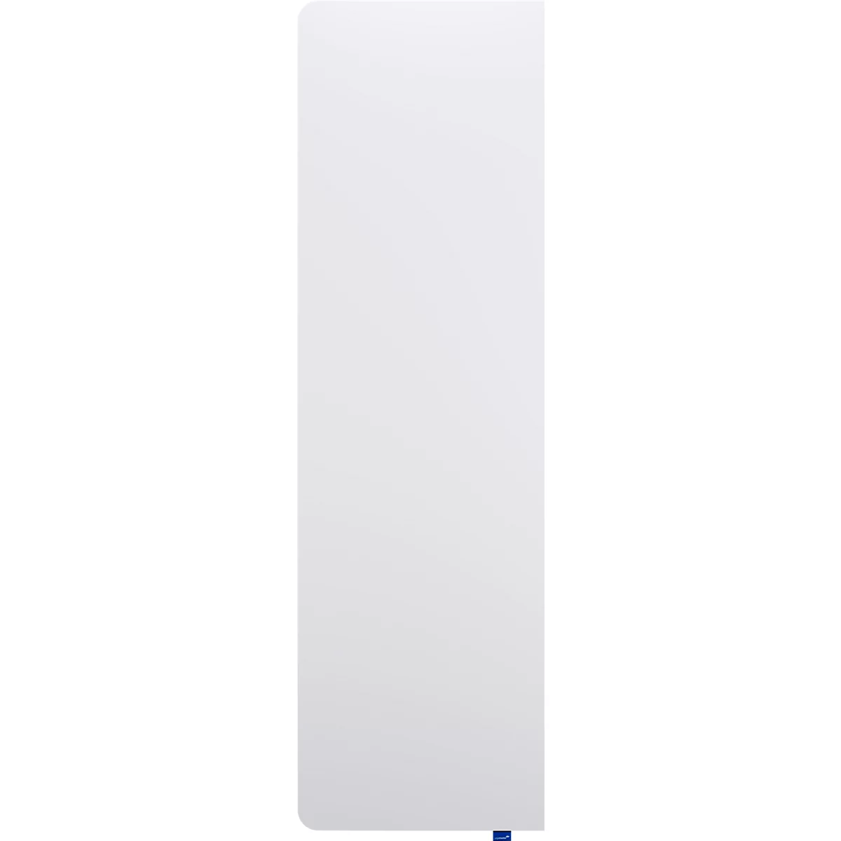 Un cahier blanc avec un signet bleu.