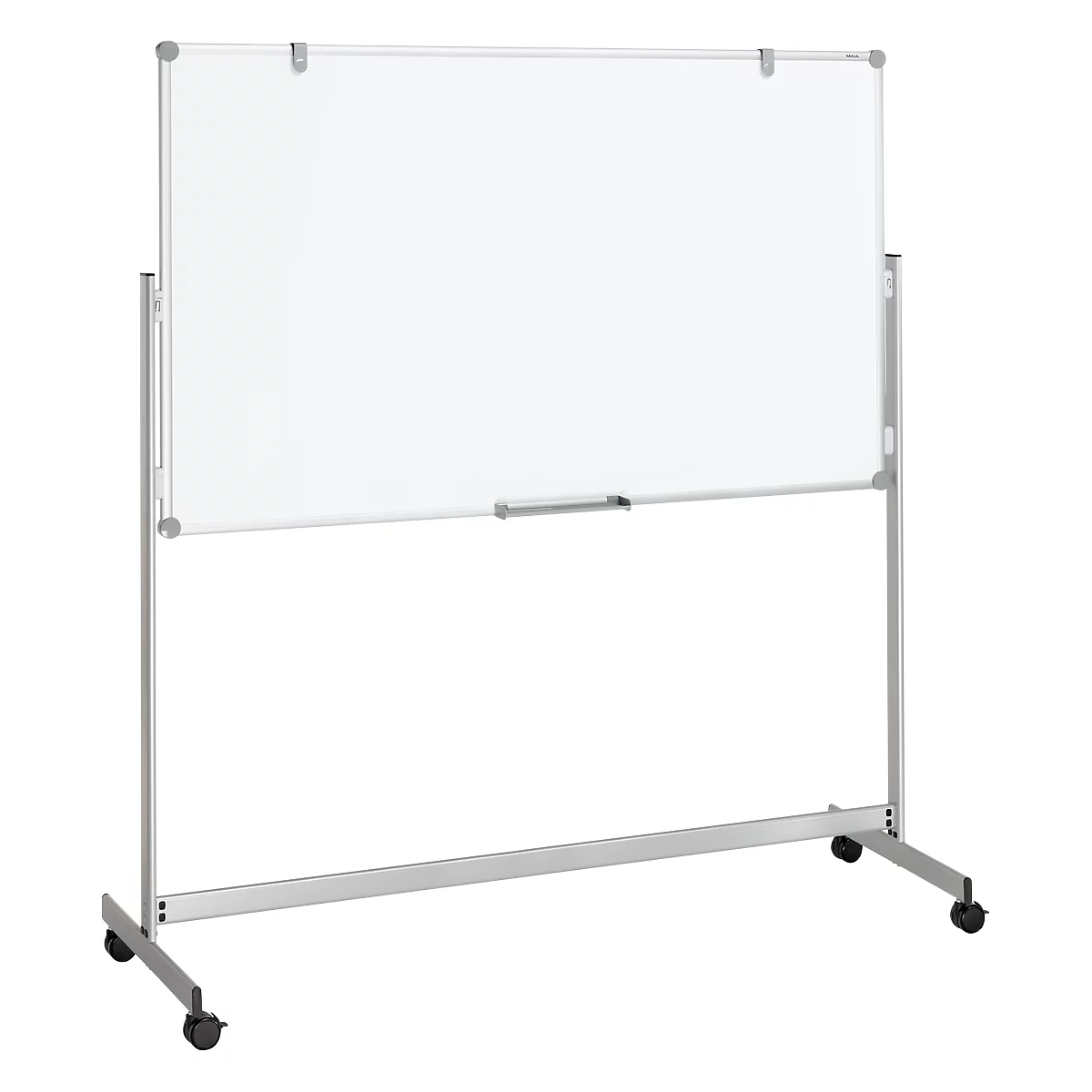 Tableau blanc MAULpro, mobile, 2 faces, non réversible, 1000 x 1800 mm