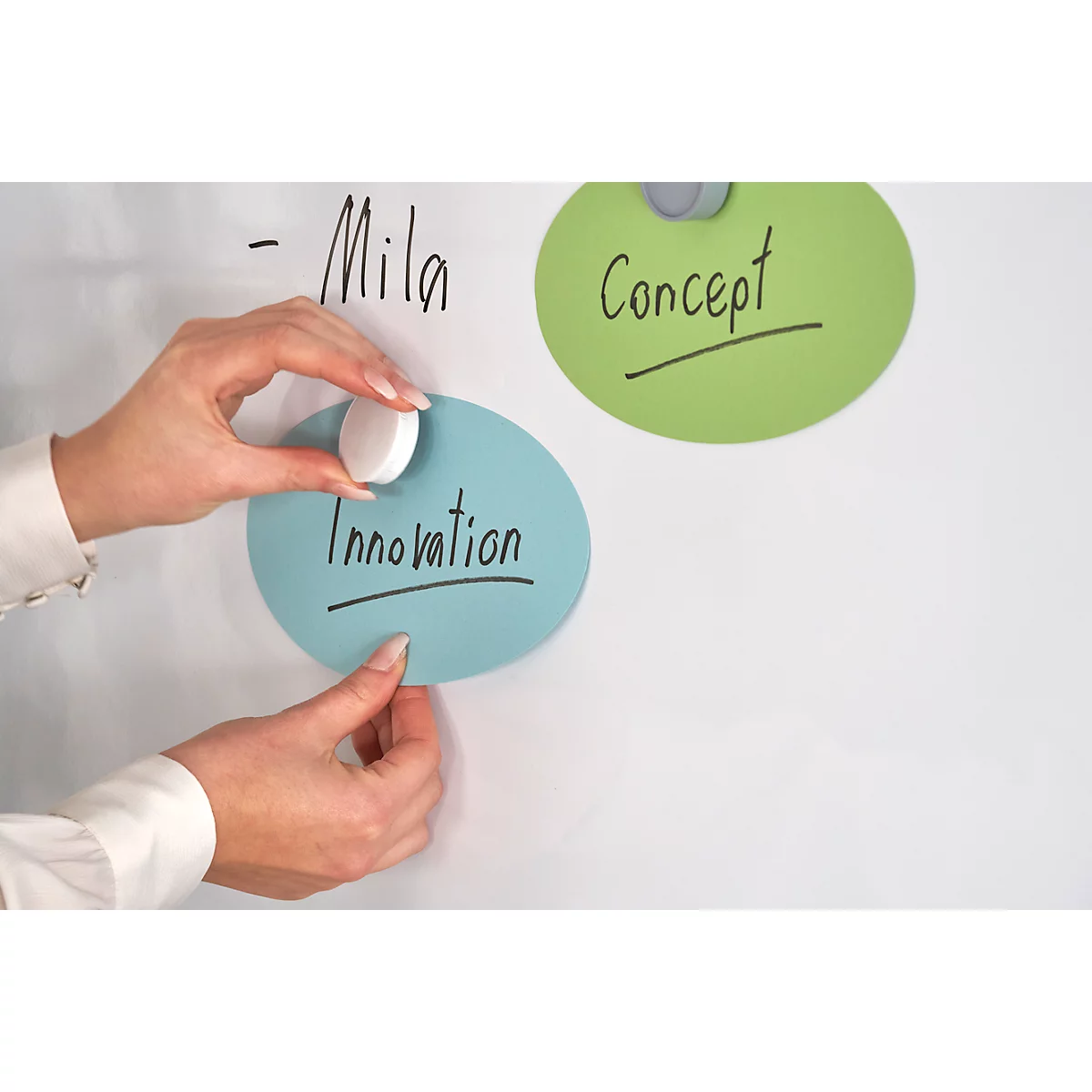 Tableau blanc MAULstandard, 1000 x 2000 mm, surface plastifiée