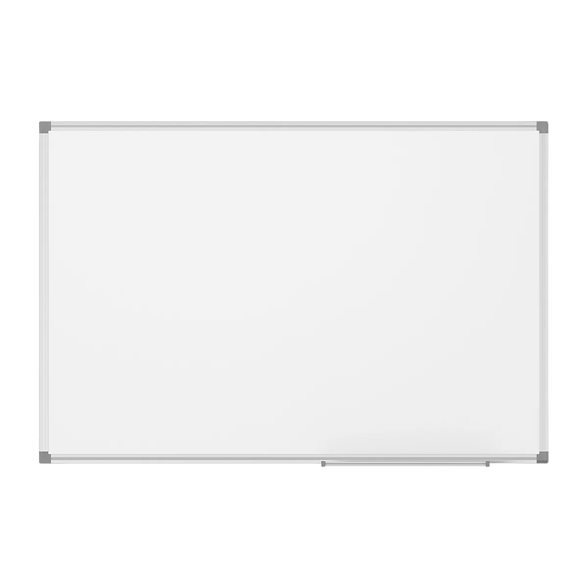 Tableau blanc MaulStandard - cadre alu - surface plastifiée - l. 900 x H 600 mm - avec auget