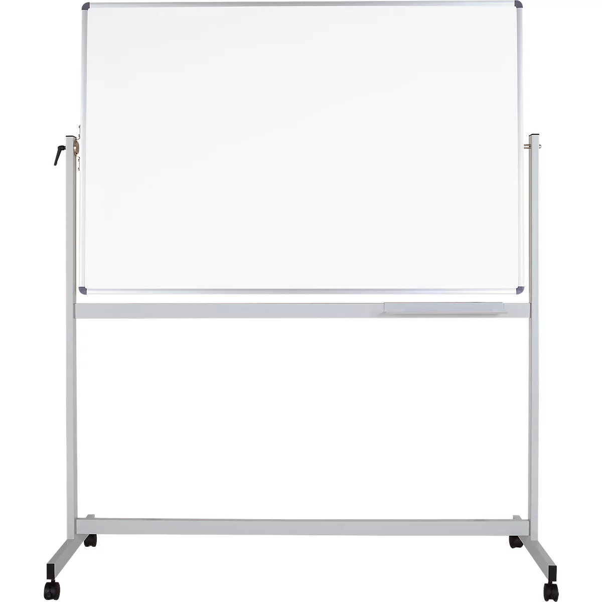 Tableau blanc mobile MAULstandard - utilisable des 2 côtés - plastifié - tableau pivotant - L 2000 x H 1000 mm