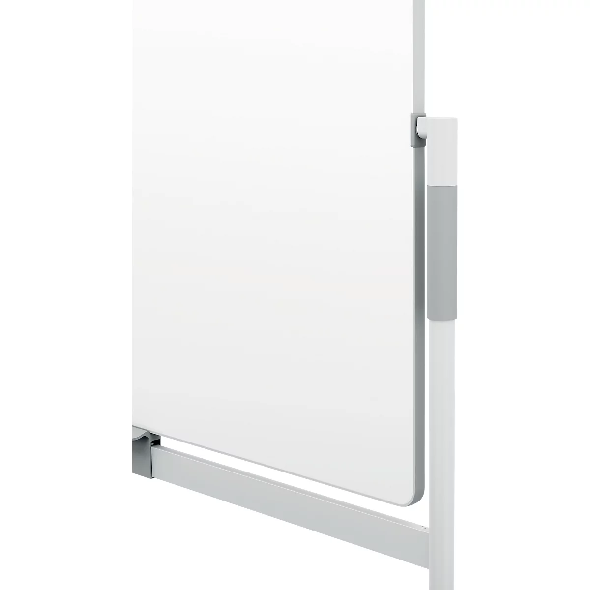 Tableau blanc mobile Move & Meet - utilisable des 2 côtés - laqué - pivotant - L 1500 x H 1200 mm