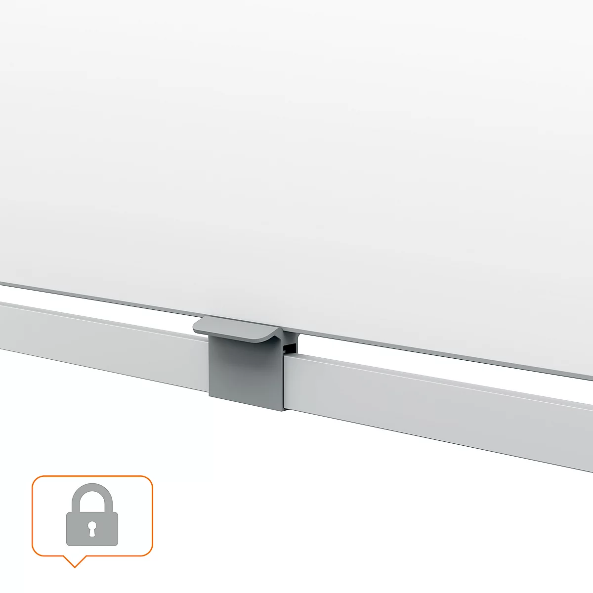 Tableau blanc mobile Move & Meet - utilisable des 2 côtés - laqué - pivotant - L 1500 x H 1200 mm
