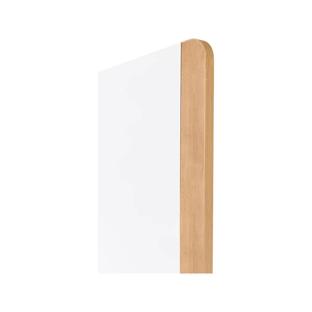 Tableau blanc mobile Rocada Natural, pivotant, magnétique, acier sur panneau de mélamine, surface du tableau de L 1000 x H 1200 mm