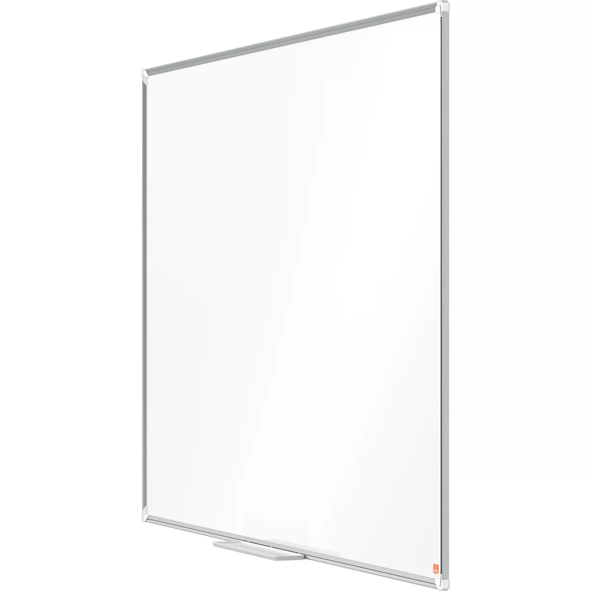 Tableau blanc Nobo Premium Plus, magnétique, avec bac de rangement, L 1500 x H 1000 mm, acier laqué, blanc, marqueur pour tableau inclus