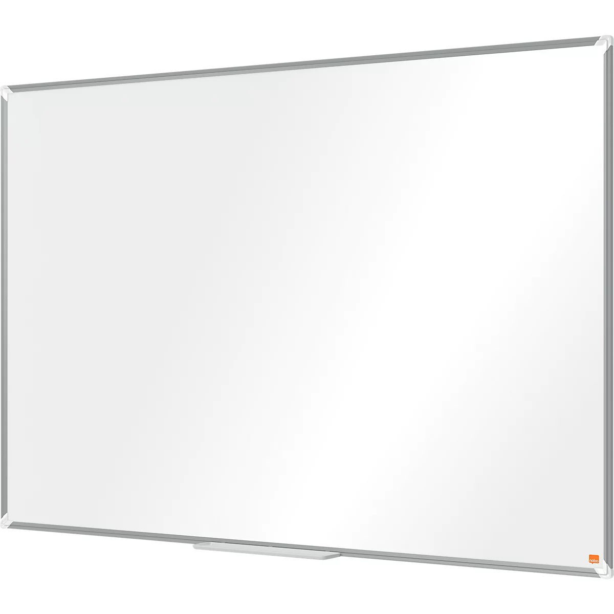 Tableau blanc Nobo Premium Plus, magnétique, avec bac de rangement, L 1500 x H 1000 mm, émaillé, blanc, marqueur pour tableau inclus