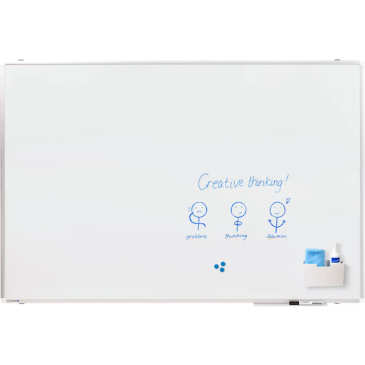 Tableau blanc PREMIUM PLUS Legamaster - acier émaillé - l. 1500 x H 1000 mm - avec auget