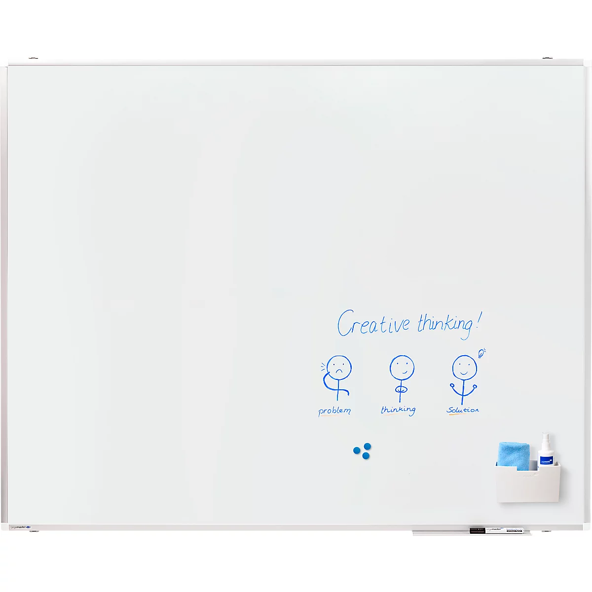 Tableau blanc PREMIUM PLUS Legamaster - acier émaillé - l. 1500 x H 1200 mm - avec auget