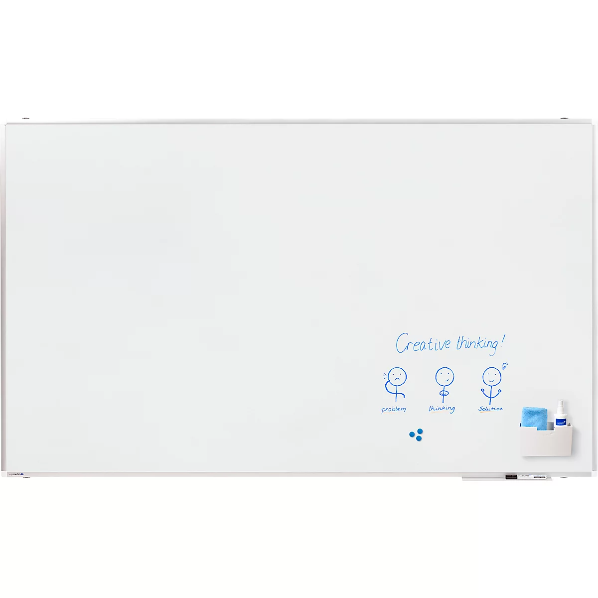 Tableau blanc PREMIUM PLUS Legamaster - acier émaillé - l. 2000 x H 1200 mm - avec auget